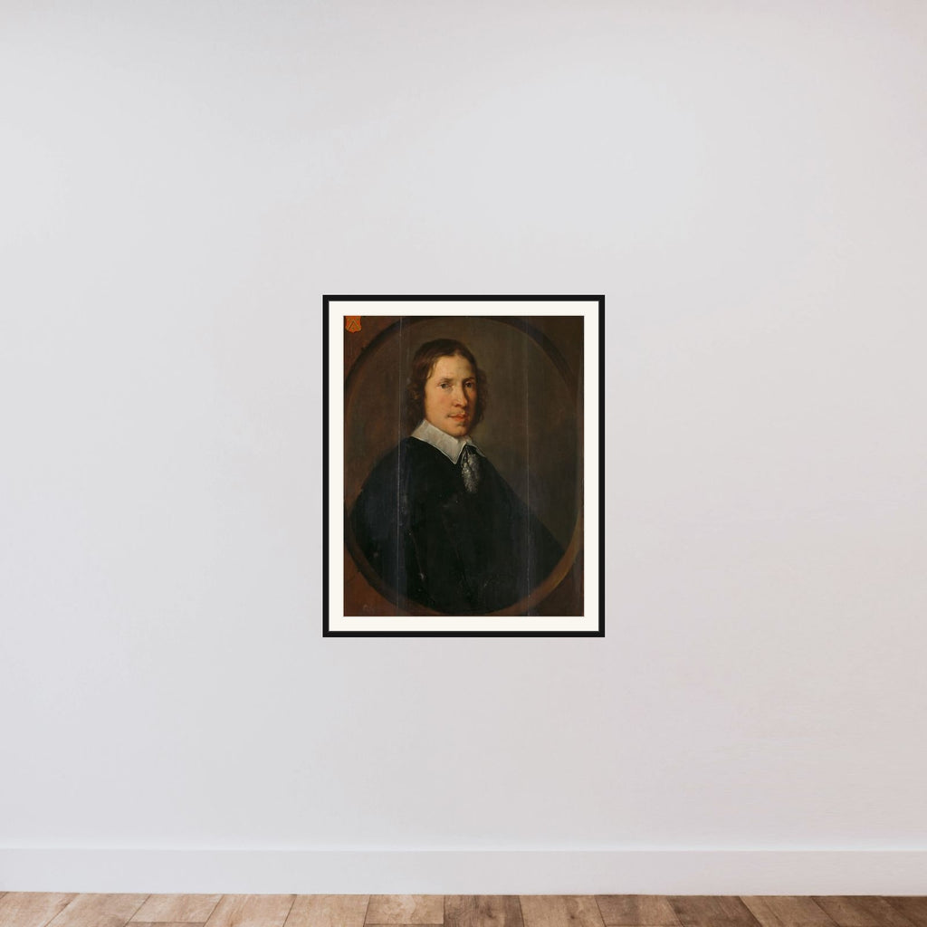 Portrait of François Leydecker (1626-1688) framed — shown to scale