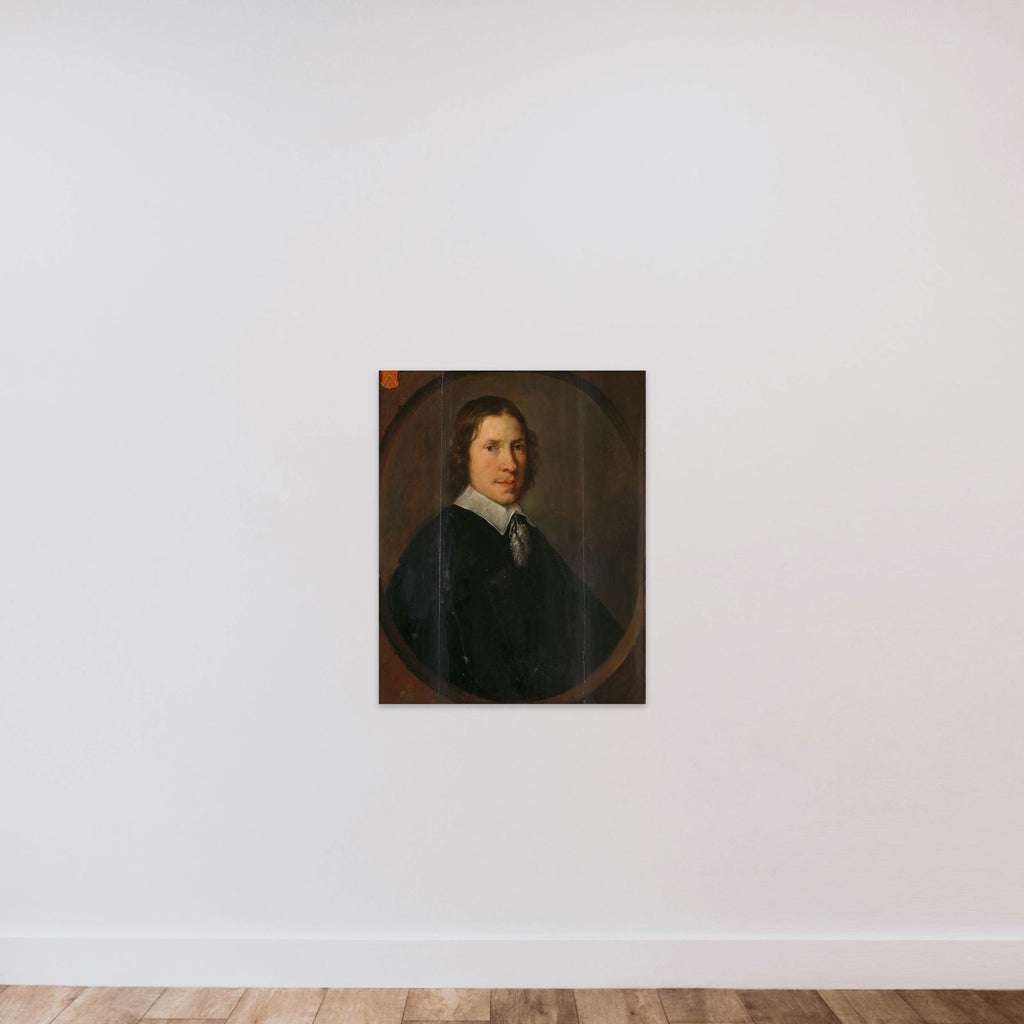 Portrait of François Leydecker (1626-1688) unframed — shown to scale