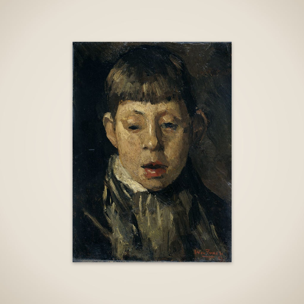 Jongenskop unframed print