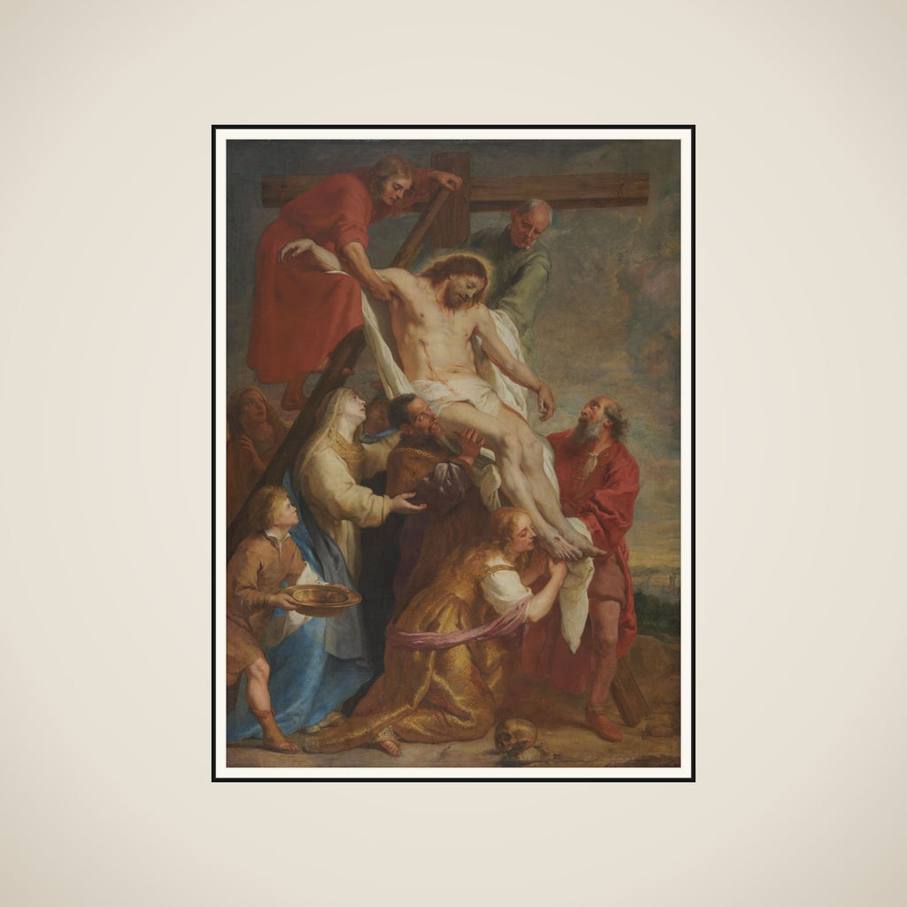 The Descent from the Cross framed