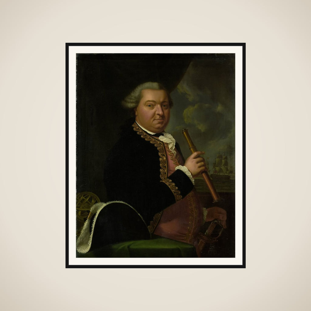 Willem Crul (1721-81), Rear Admiral framed