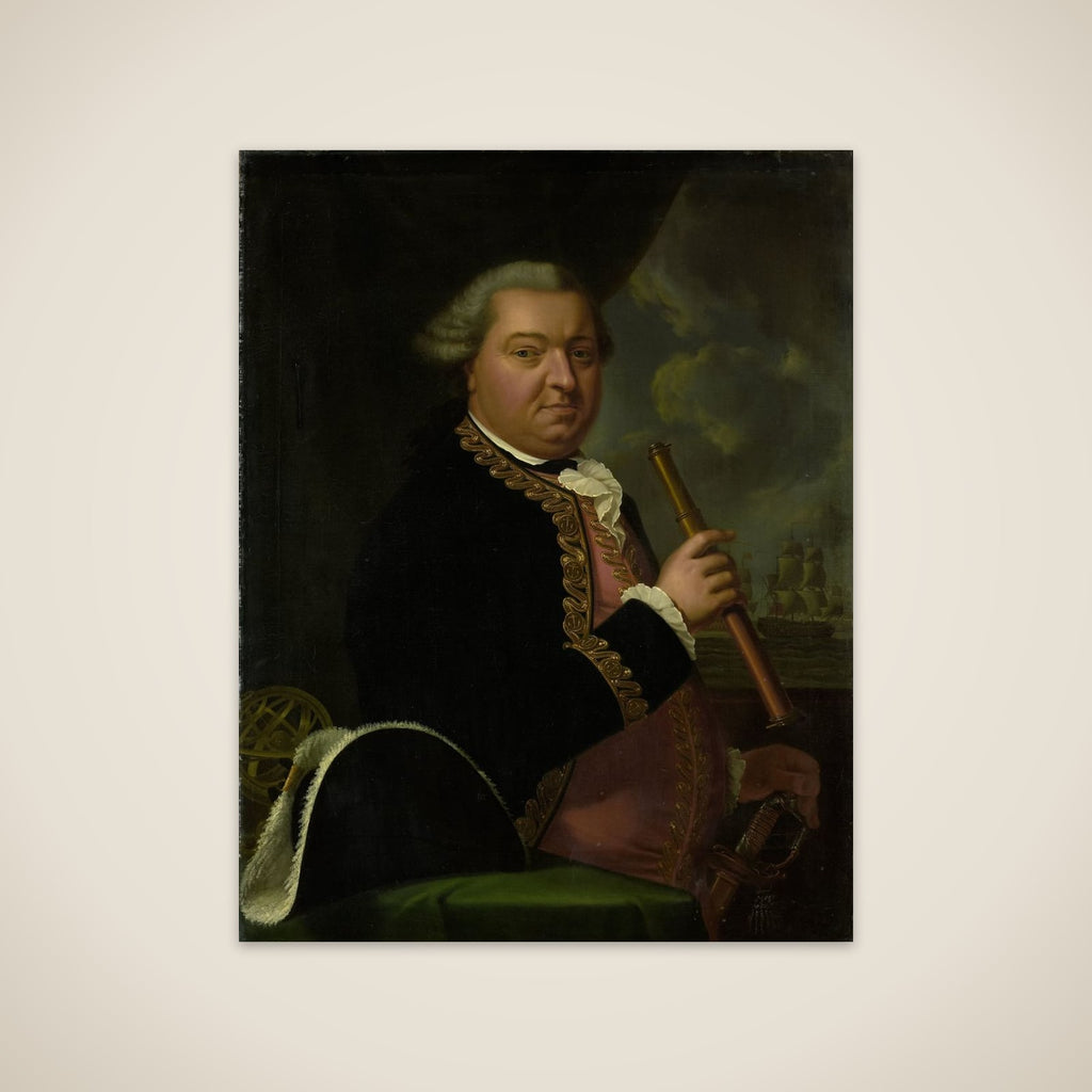 Willem Crul (1721-81), Rear Admiral unframed print