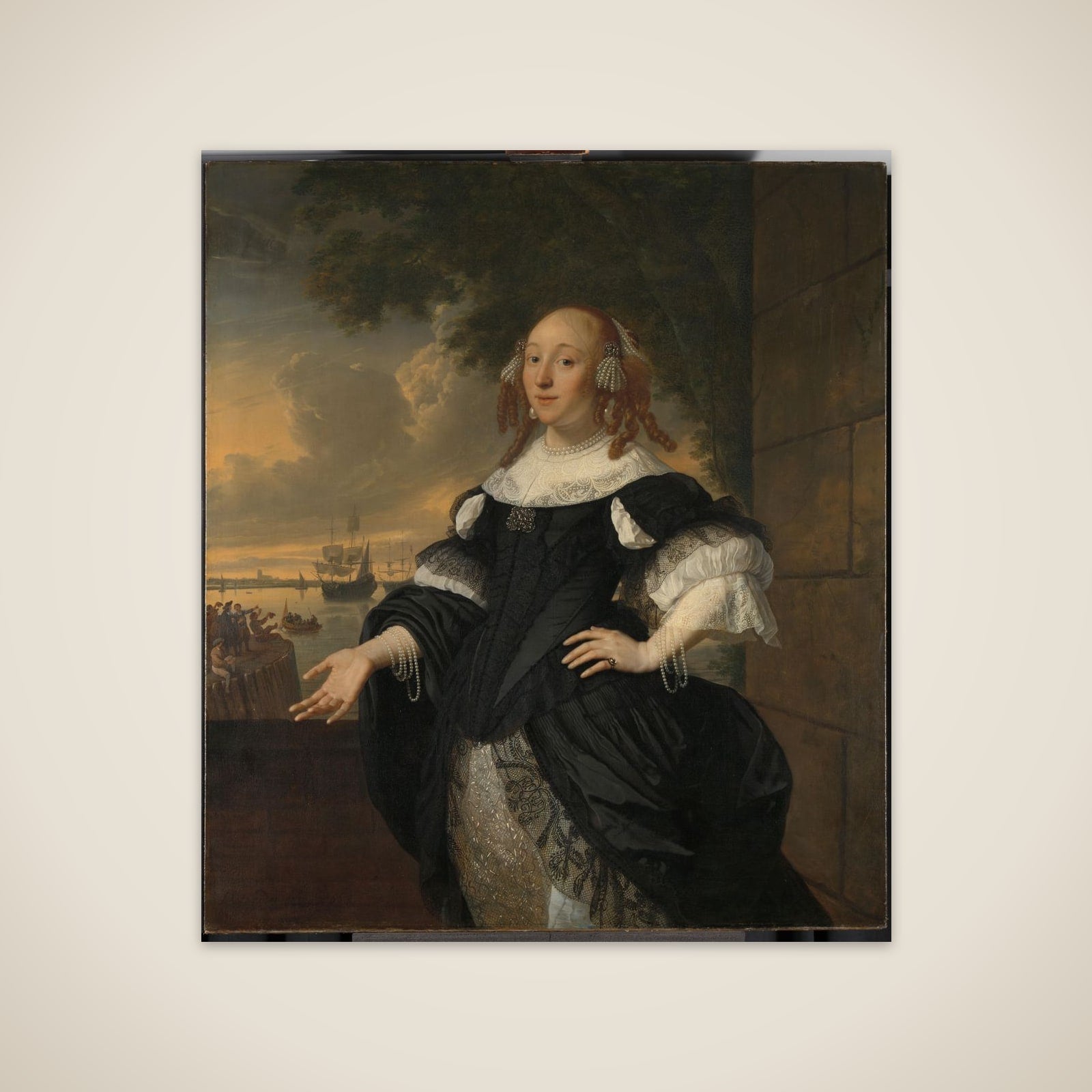 Geertruida den Dubbelde (1647-84), Wife of Aert van Nes unframed print
