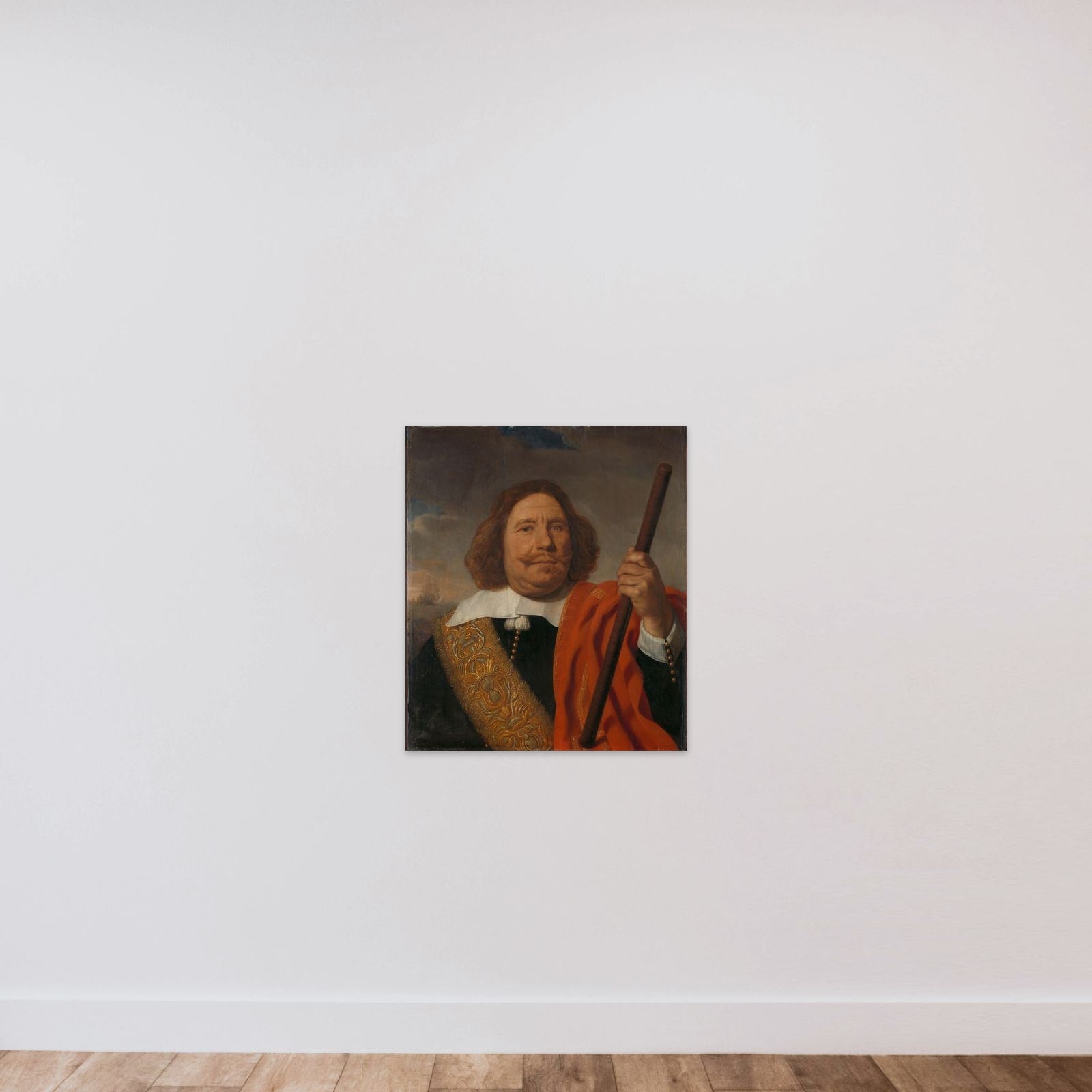 Egbert Meeuwsz Cortenaer (1605-65), Vice Admiral, Admiralty of the Maas, Rotterdam unframed — shown to scale