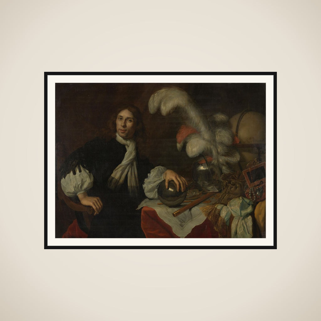 Posthumous Portrait of Aucke Stellingwerff, Admiral of Friesland, Killed in 1665 at Lowestoft by a Cannonball framed
