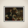 Posthumous Portrait of Aucke Stellingwerff, Admiral of Friesland, Killed in 1665 at Lowestoft by a Cannonball framed