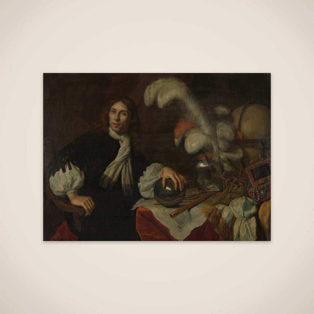 Posthumous Portrait of Aucke Stellingwerff, Admiral of Friesland, Killed in 1665 at Lowestoft by a Cannonball unframed print