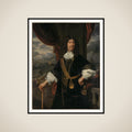 Portrait of Mattheus van den Broucke (1620-1685). Councillor of the Indies framed