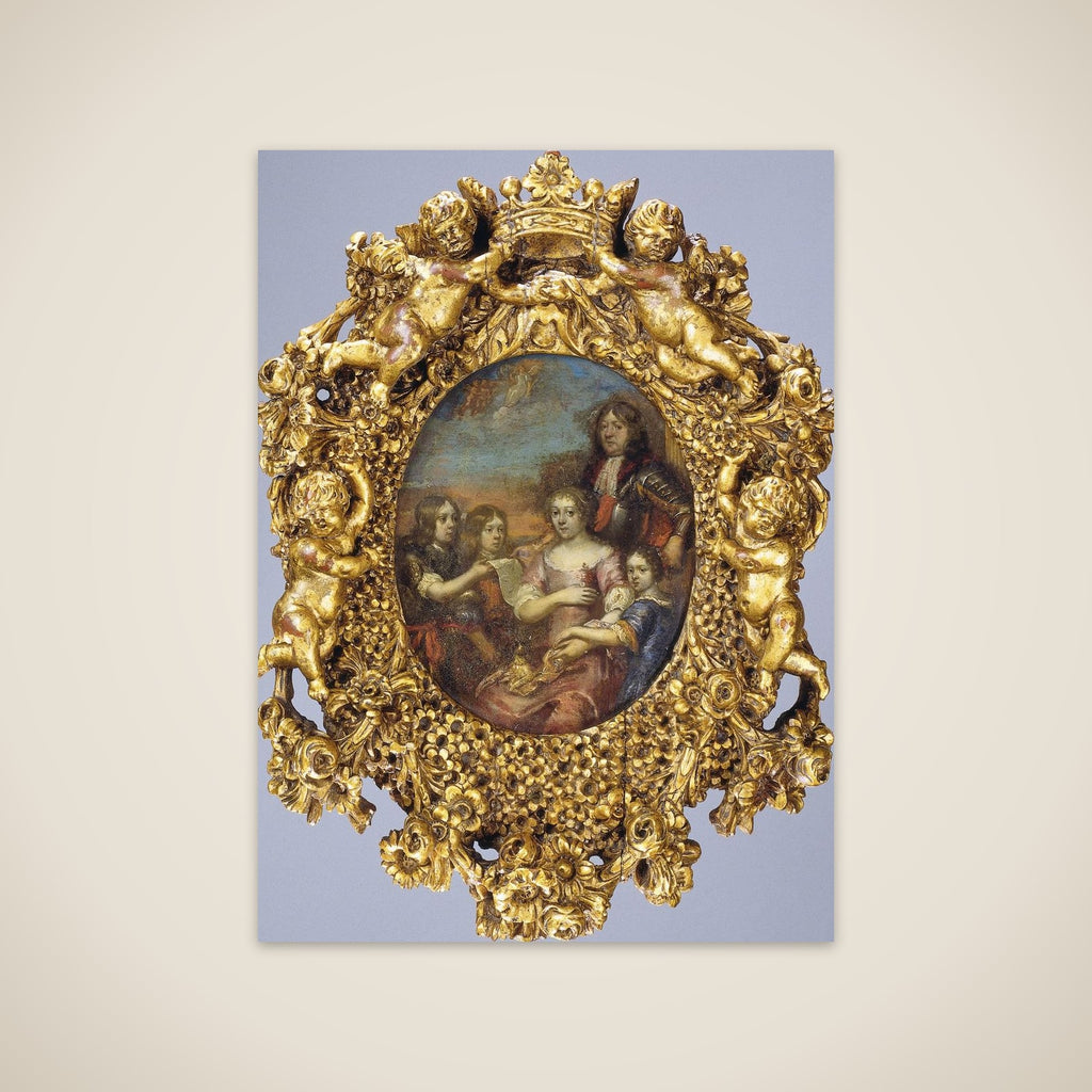 Willem Hadriaan van Nassau (1623-1705), Lord of Odijk, with his Wife and Children unframed print