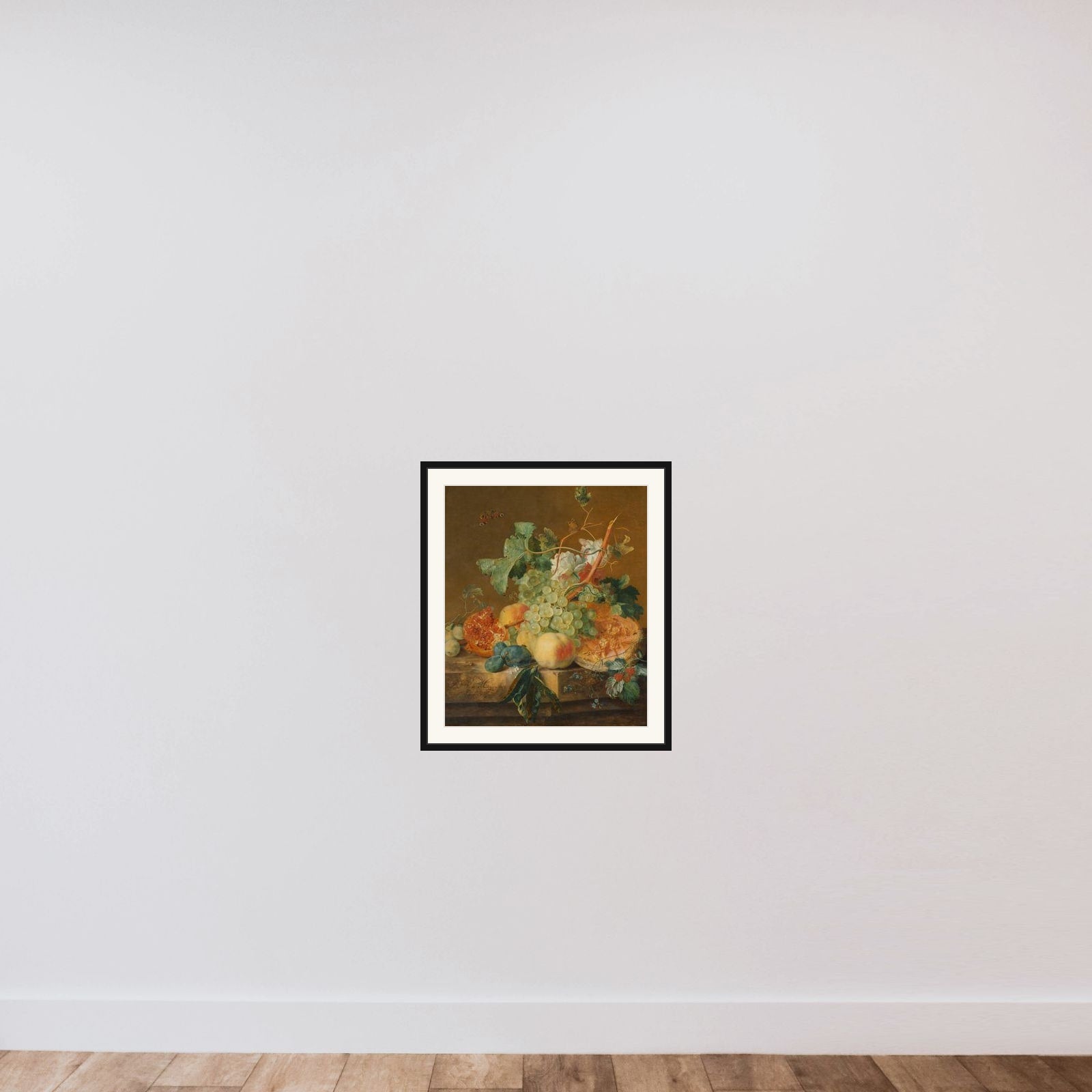 Still Life with Fruit framed — shown to scale