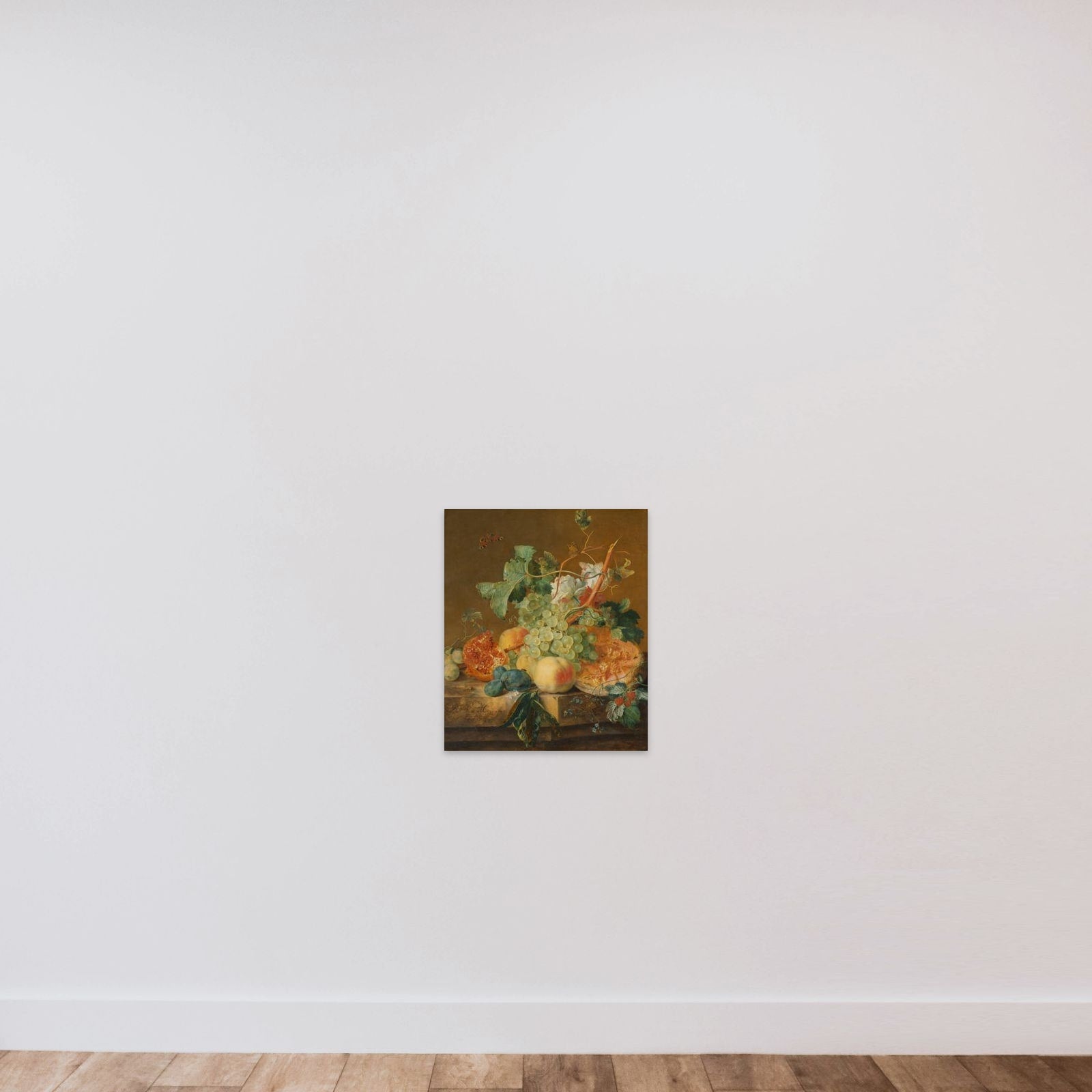 Still Life with Fruit unframed — shown to scale