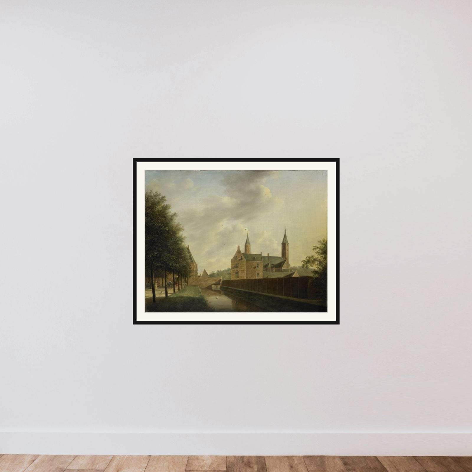 Heemstede Manor framed — shown to scale