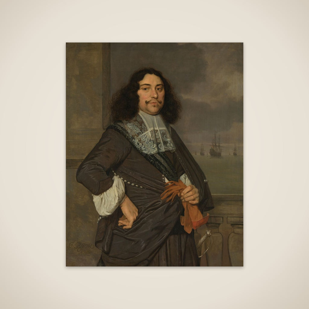 Jan van Nes (1631-80), Vice admiral of Holland and West-Friesland unframed print