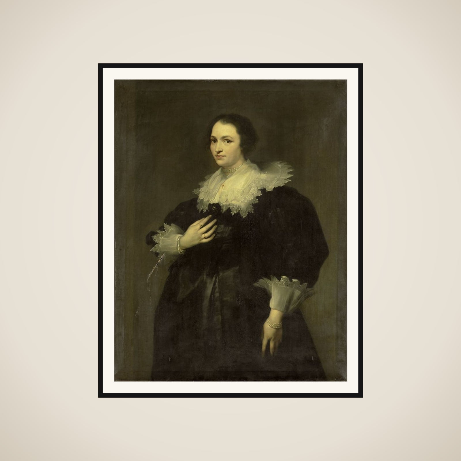 The Wife of Sebastiaan Leerse framed
