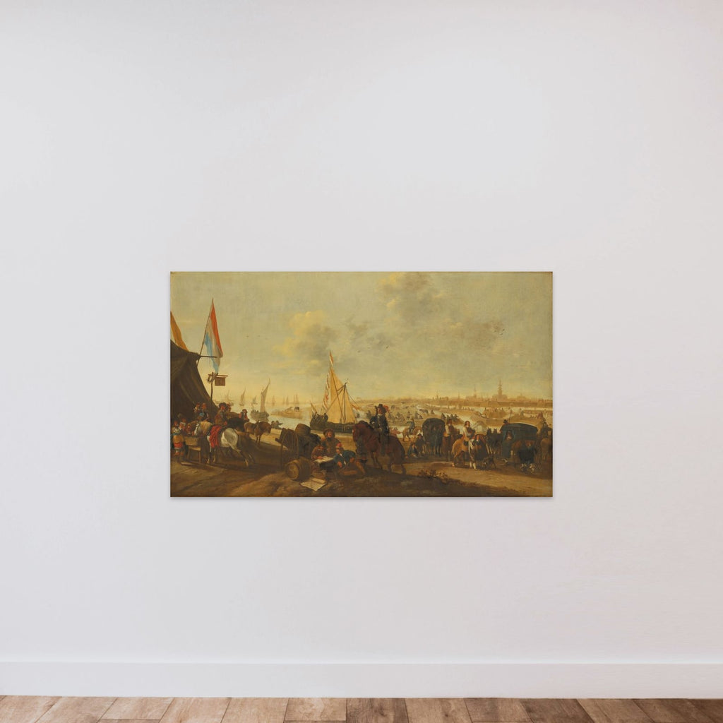 The Siege and Capture of the City of Hulst from the Spaniards, November 5, 1645 unframed — shown to scale