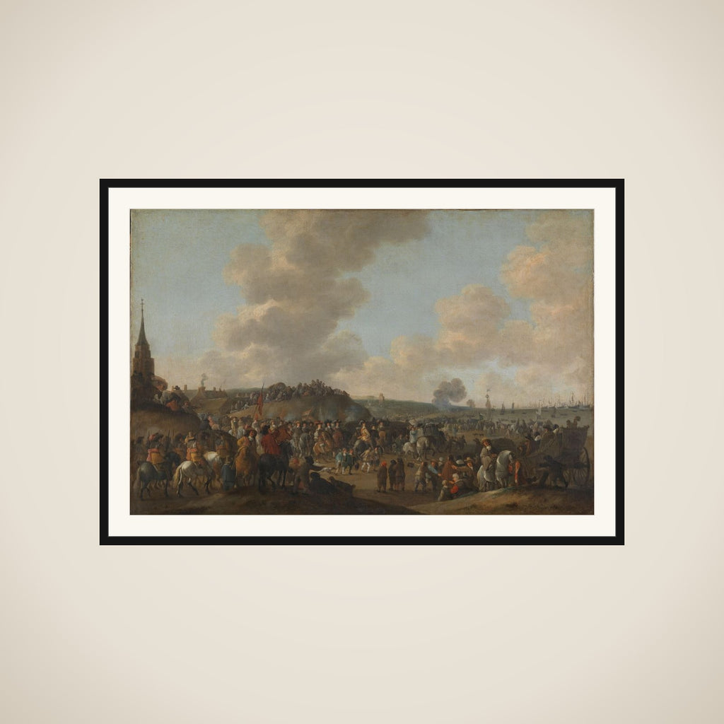The Departure of Charles II of England from Scheveningen, June 2, 1660 framed