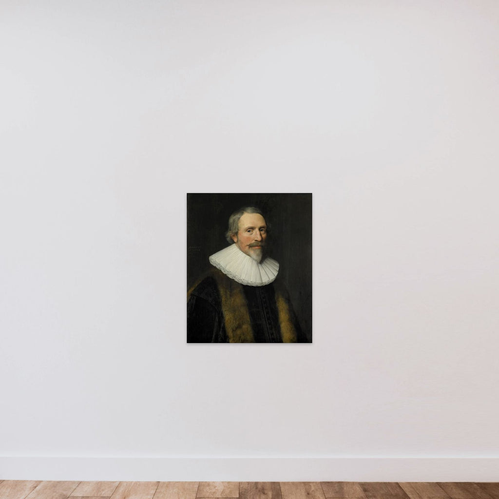 Portrait of Jacob Cats, Pensionary of Dordrecht and Poet unframed — shown to scale