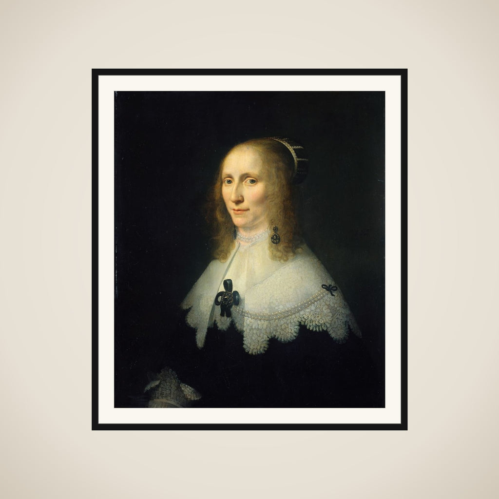 Portrait of Cornelia Tedingh van Berckhout (1614-80) framed