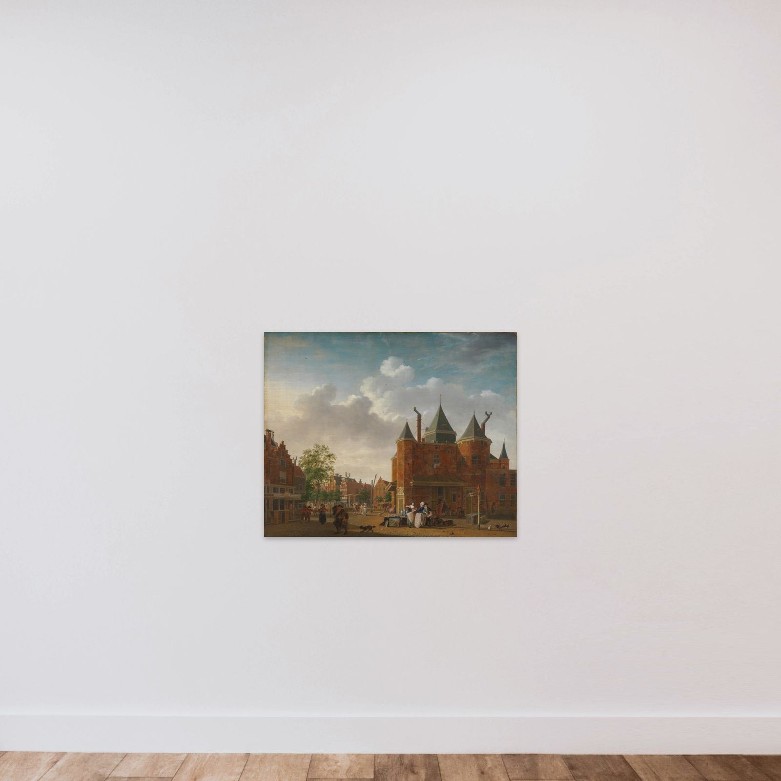 The Sint-Antoniuswaag in Amsterdam unframed — shown to scale
