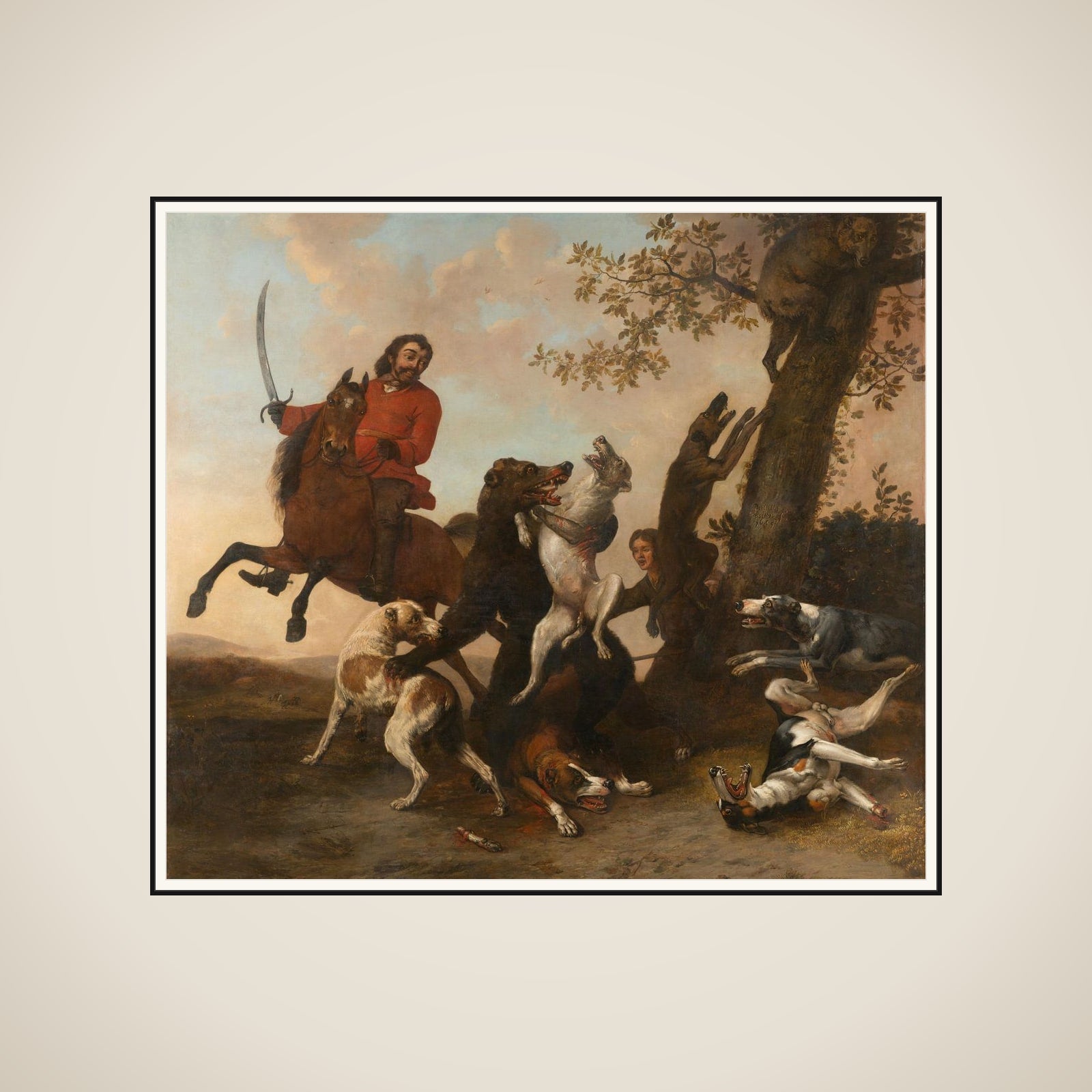 Bear Hunt framed
