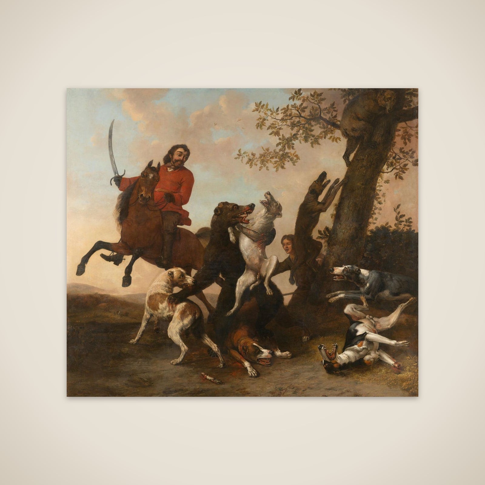 Bear Hunt unframed print