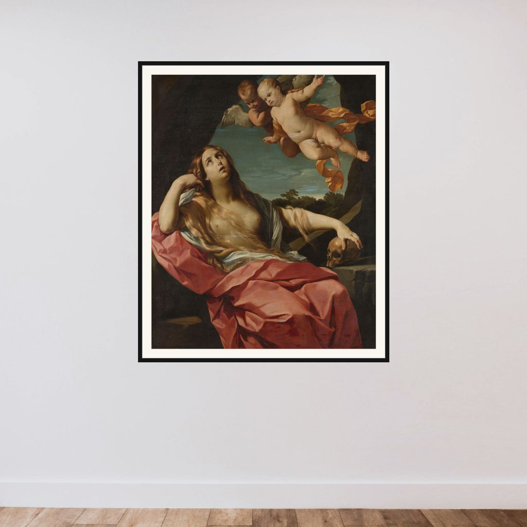Mary Magdalene framed — shown to scale