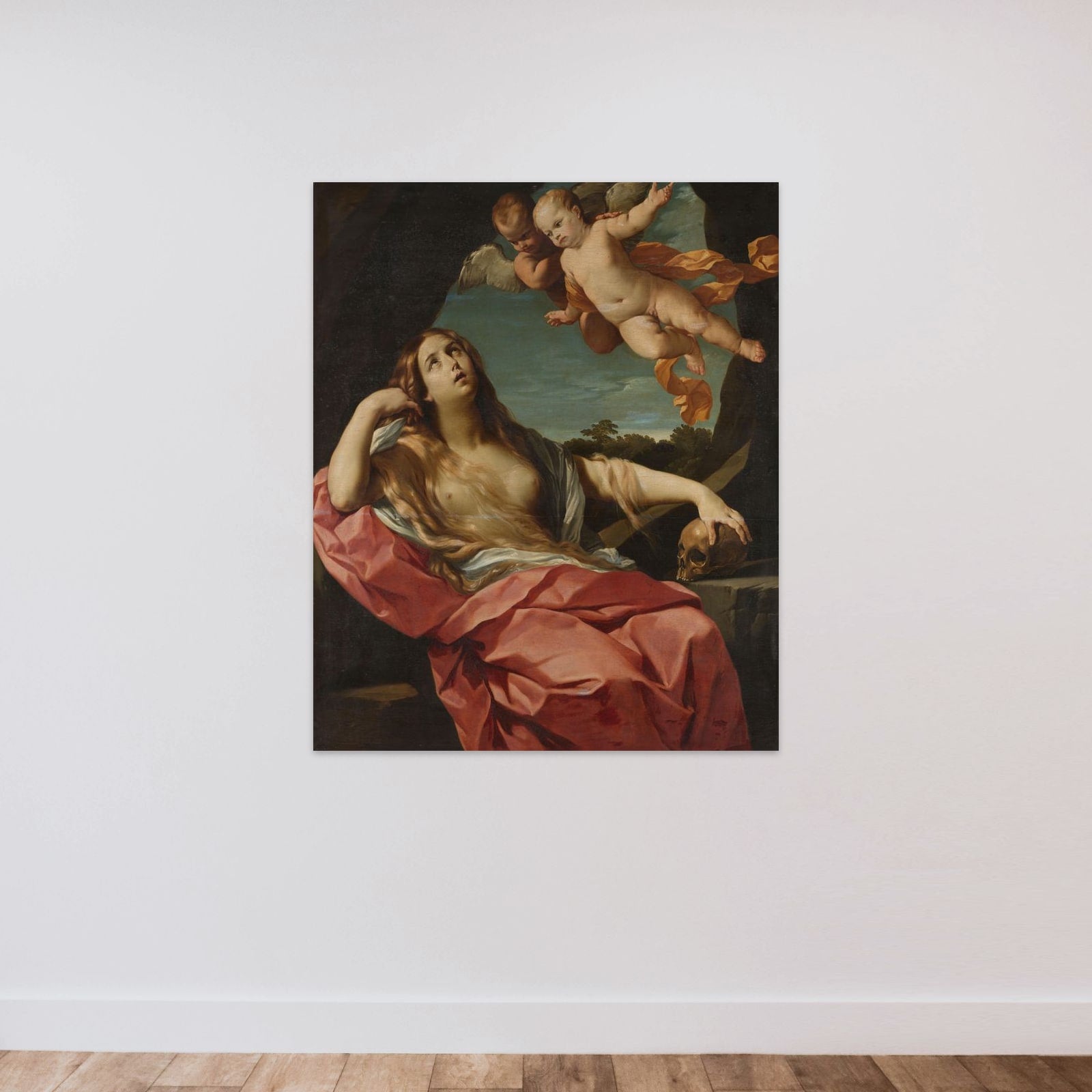 Mary Magdalene unframed — shown to scale
