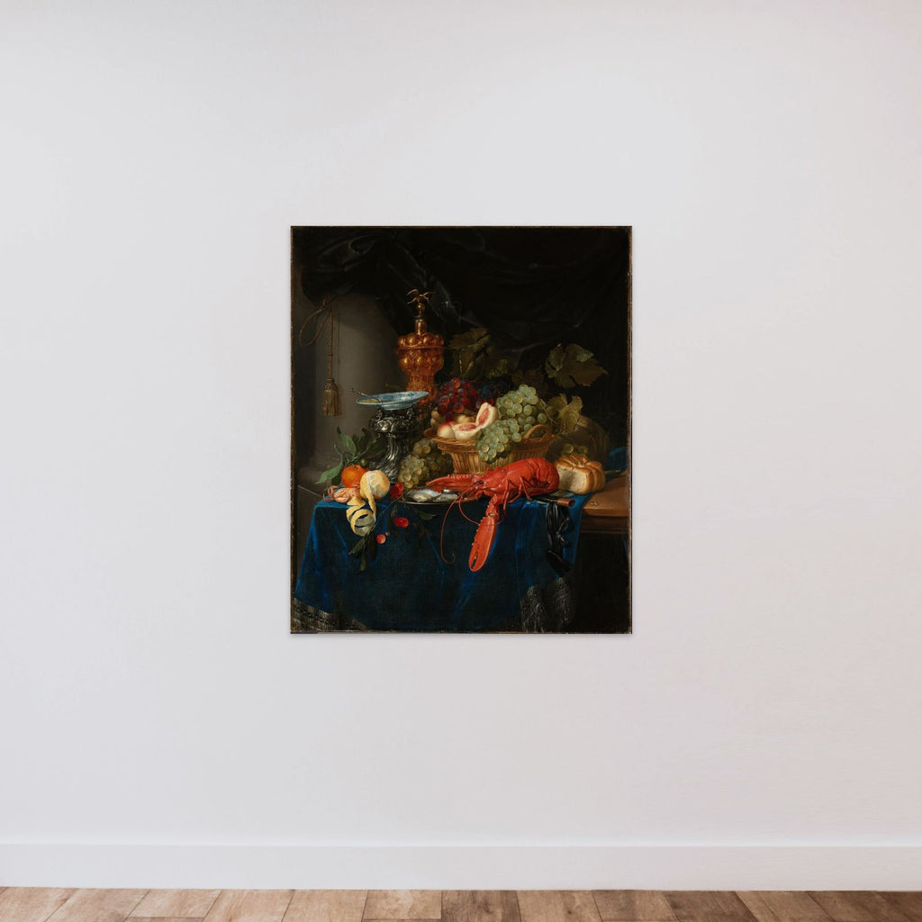 Still Life with Golden Goblet unframed — shown to scale