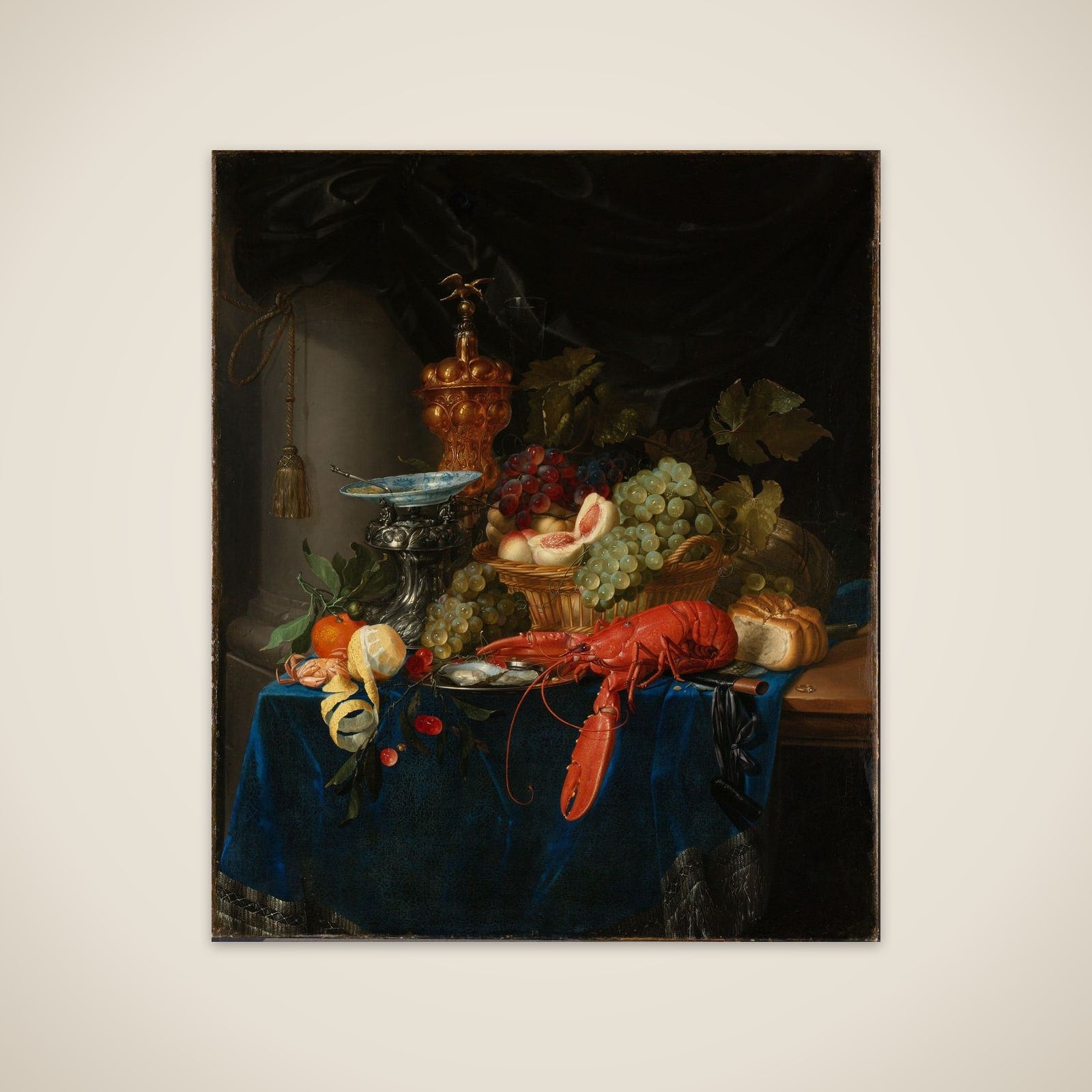 Still Life with Golden Goblet unframed print