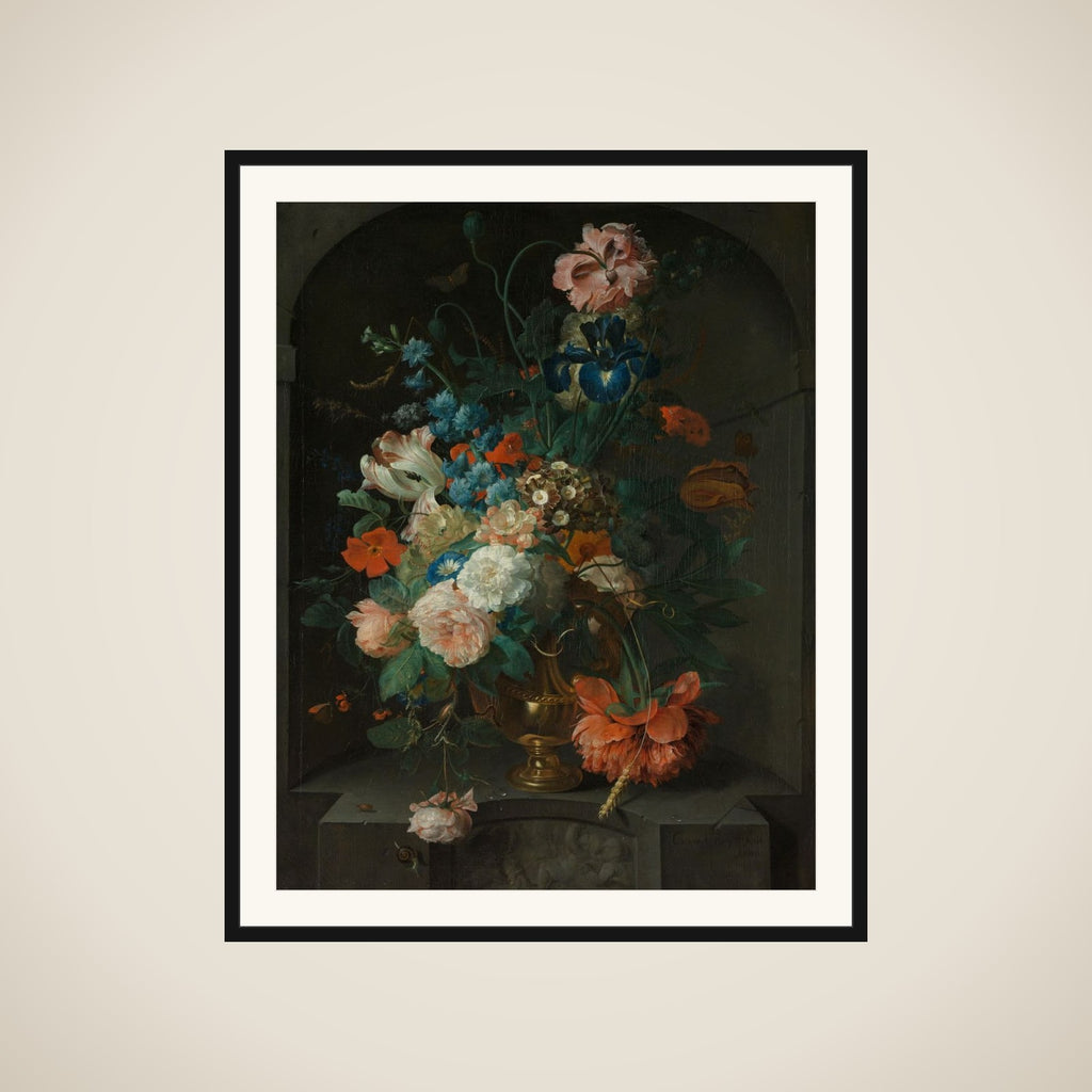 Still Life with Flowers framed