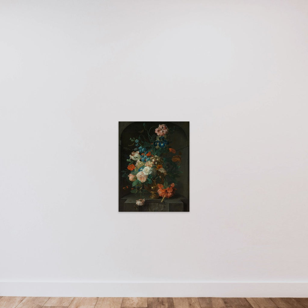 Still Life with Flowers unframed — shown to scale