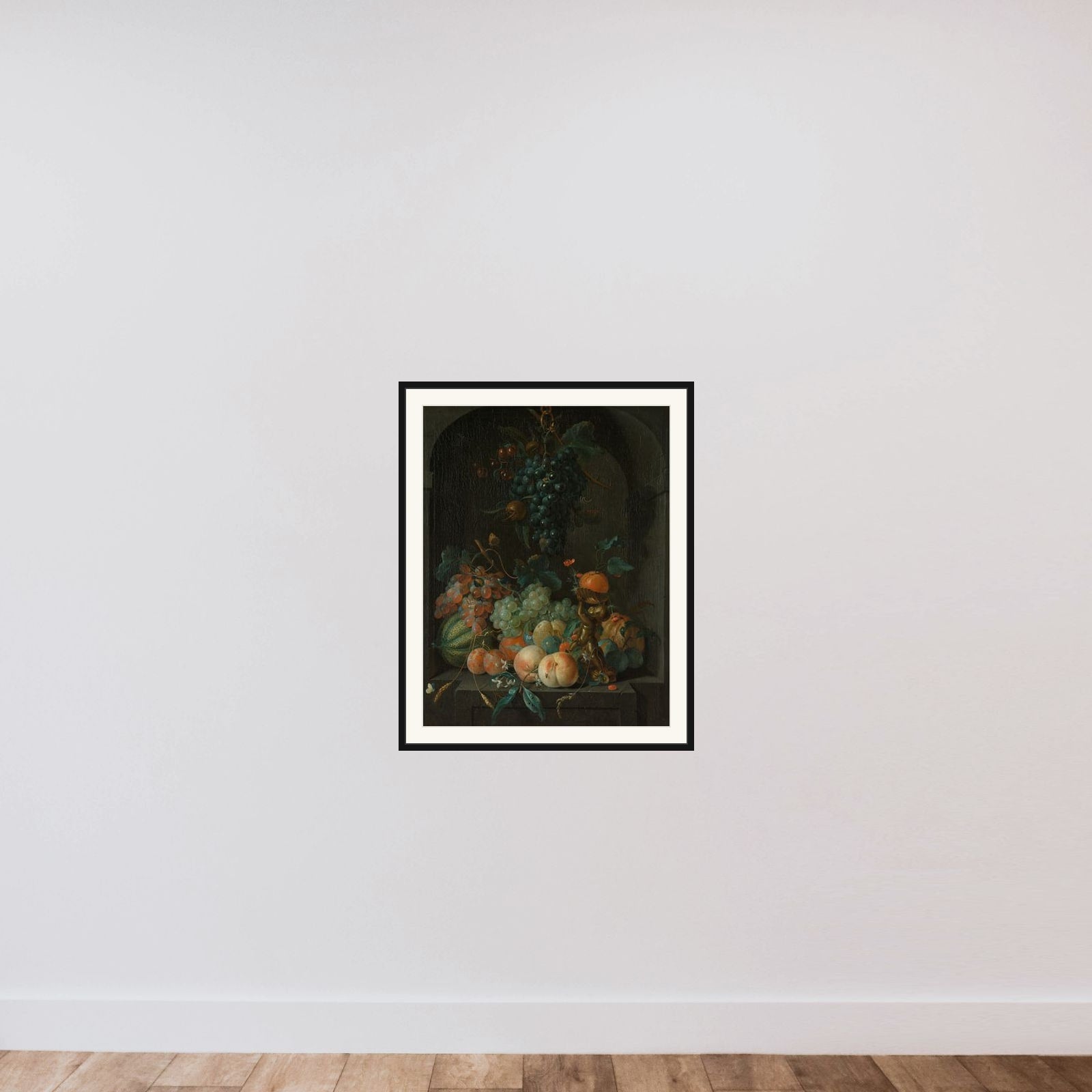 Still Life with Fruit framed — shown to scale