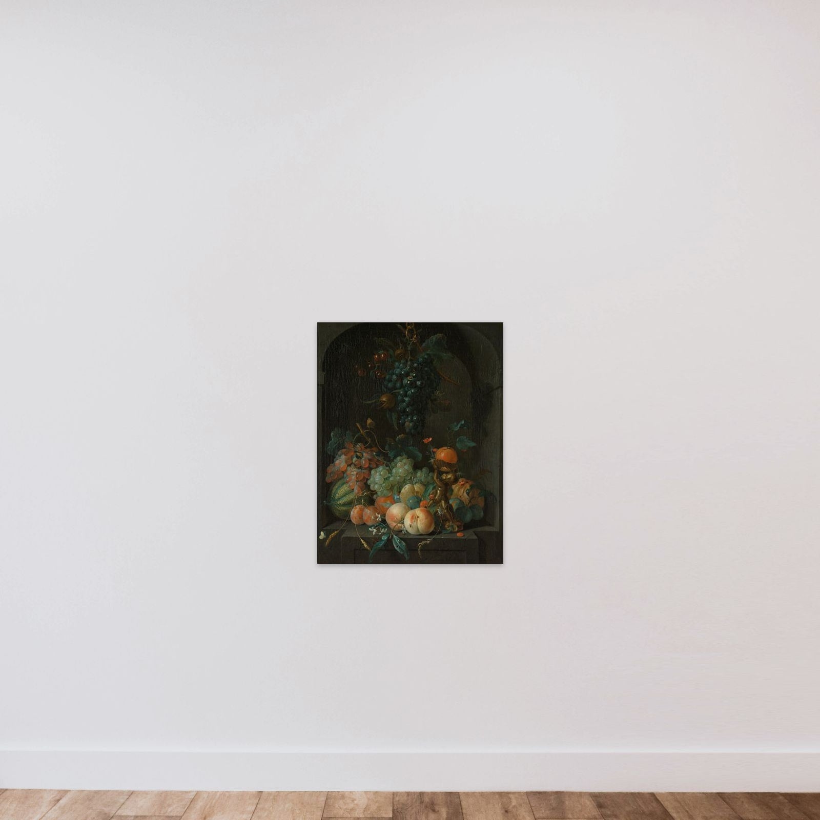 Still Life with Fruit unframed — shown to scale