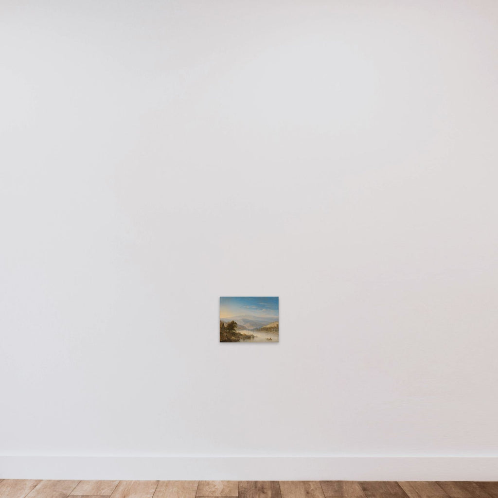 View of the Rhine River near Andernach unframed — shown to scale
