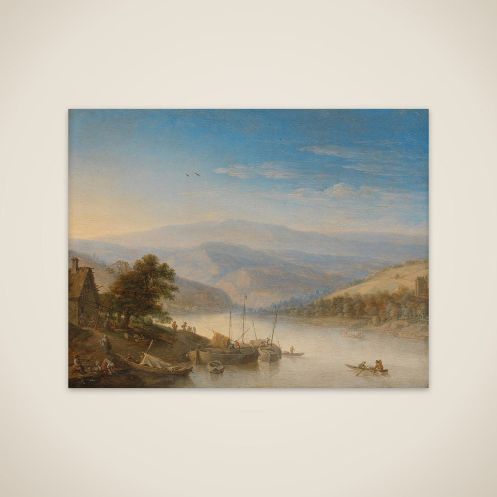 View of the Rhine River near Andernach unframed print