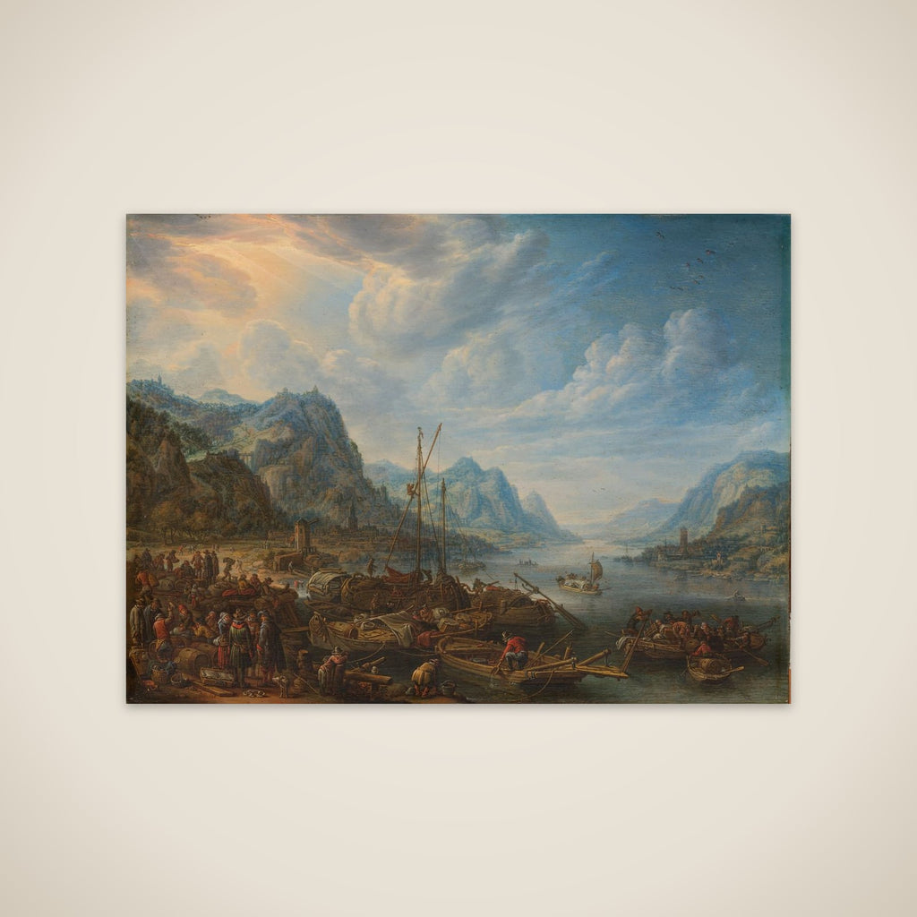 River View with Landing Stage unframed print