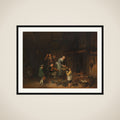 Peasant Family Singing framed