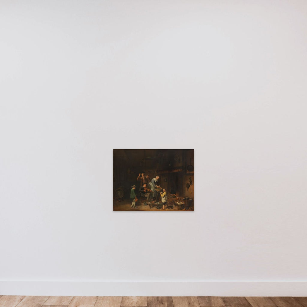 Peasant Family Singing unframed — shown to scale