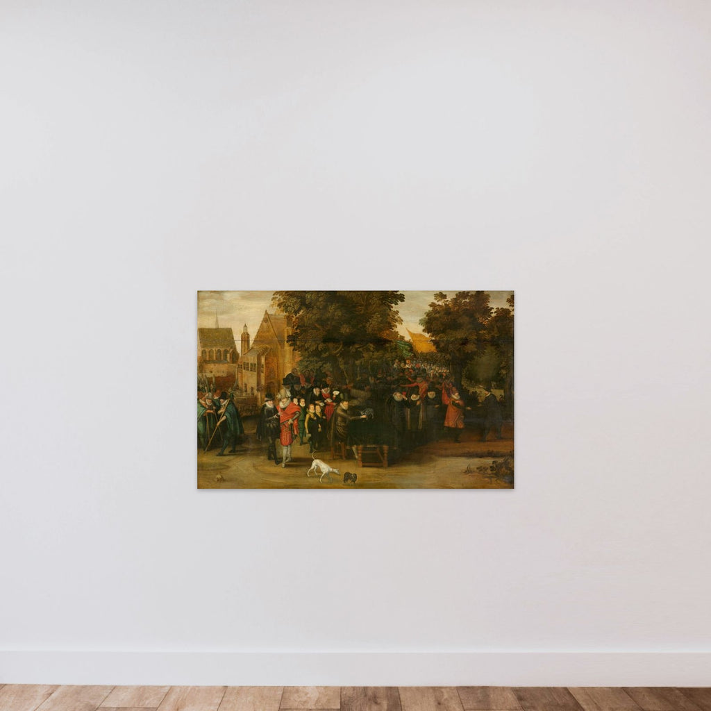 Satirical Show on Dutch Politics around 1619 unframed — shown to scale