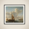 Ships before the Coast framed