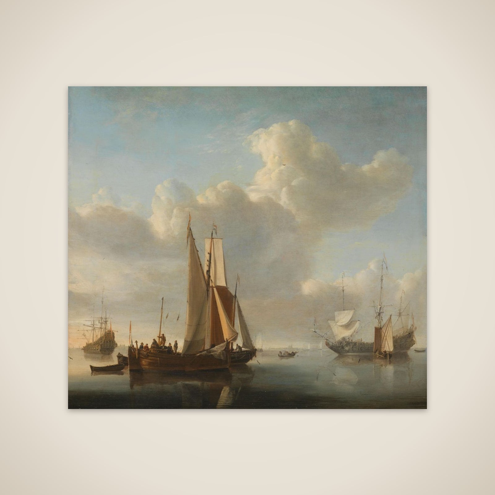 Ships before the Coast unframed print