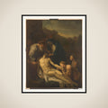 The Entombment framed