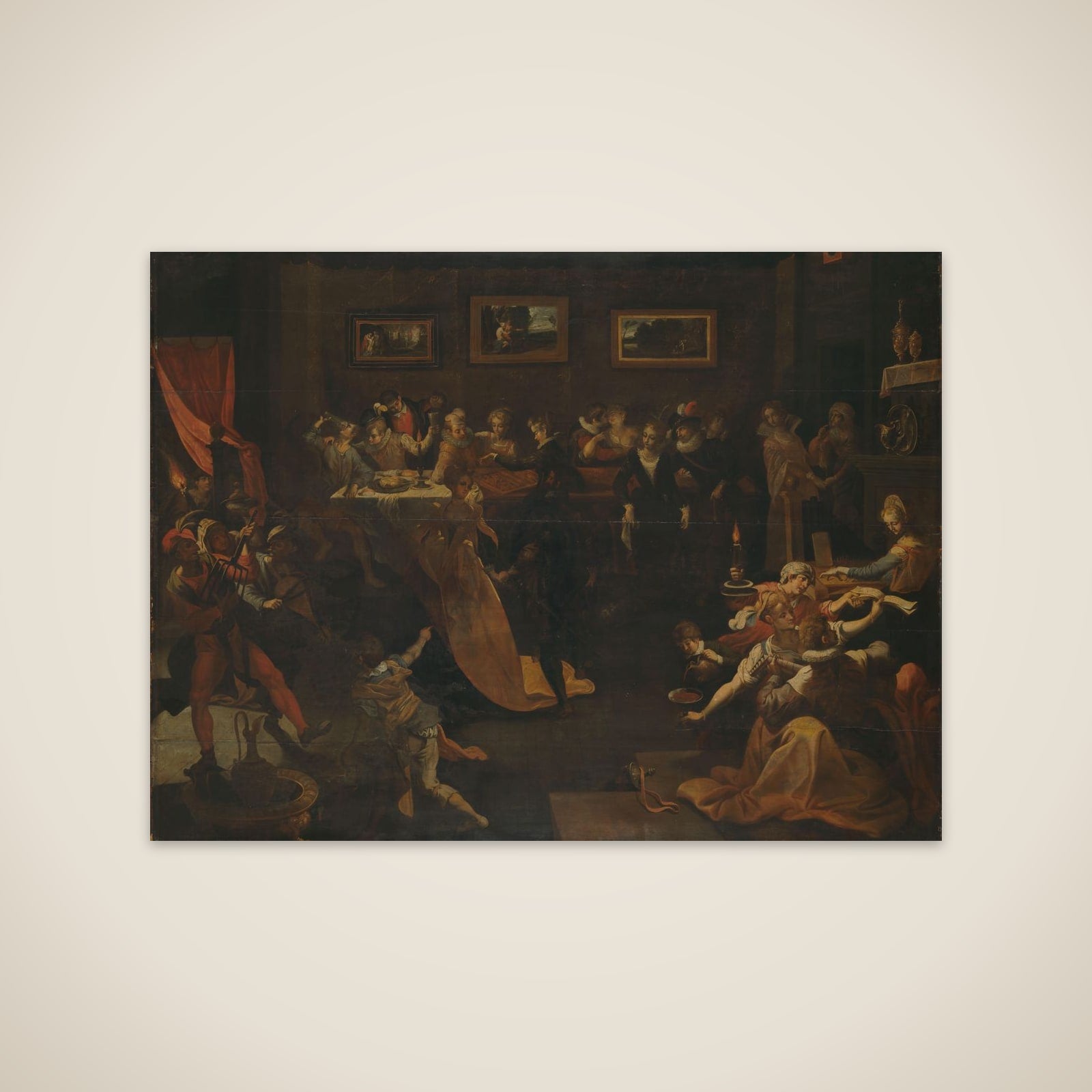 Night Banquet and Masquerade unframed print