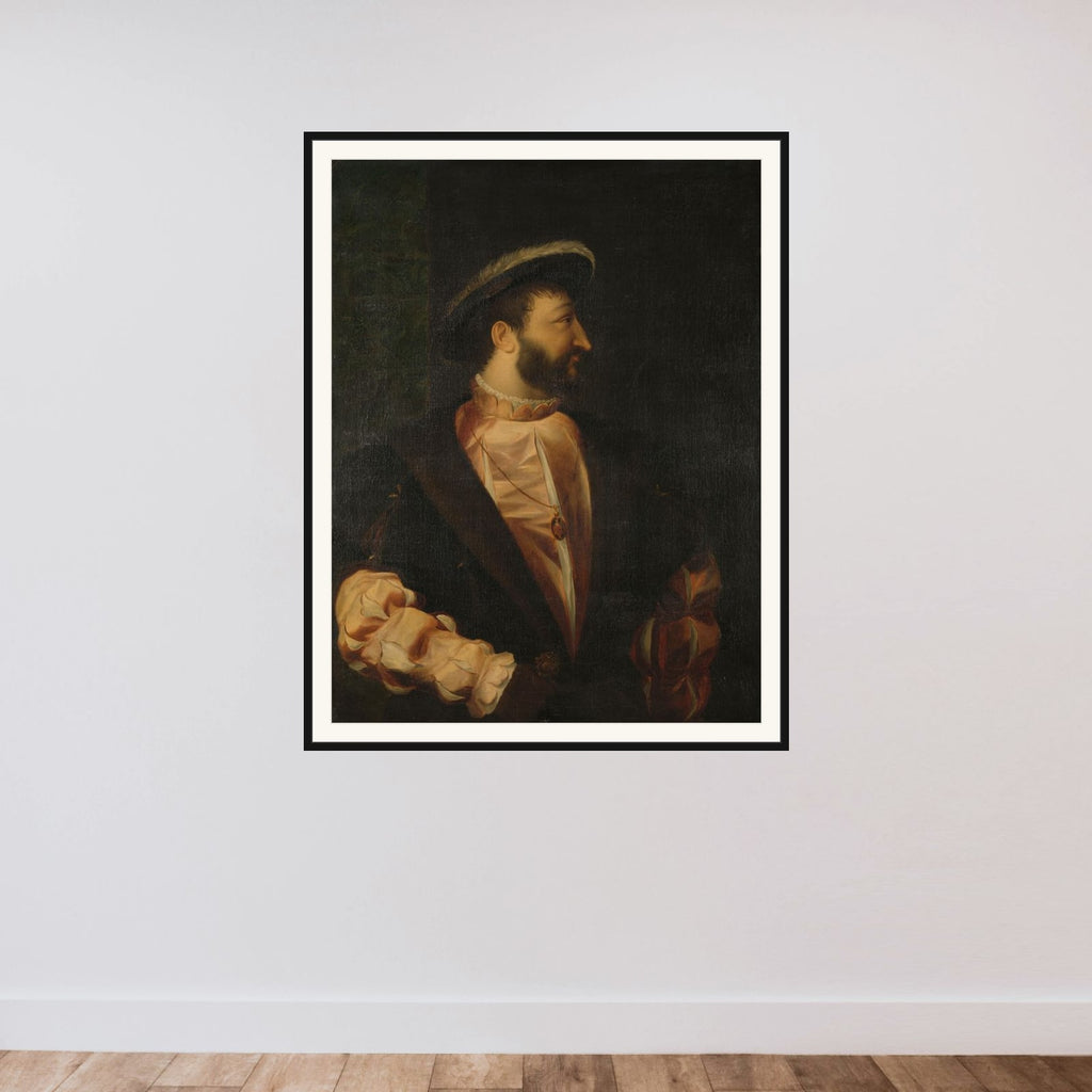 Francis I (1494-1547), King of France framed — shown to scale