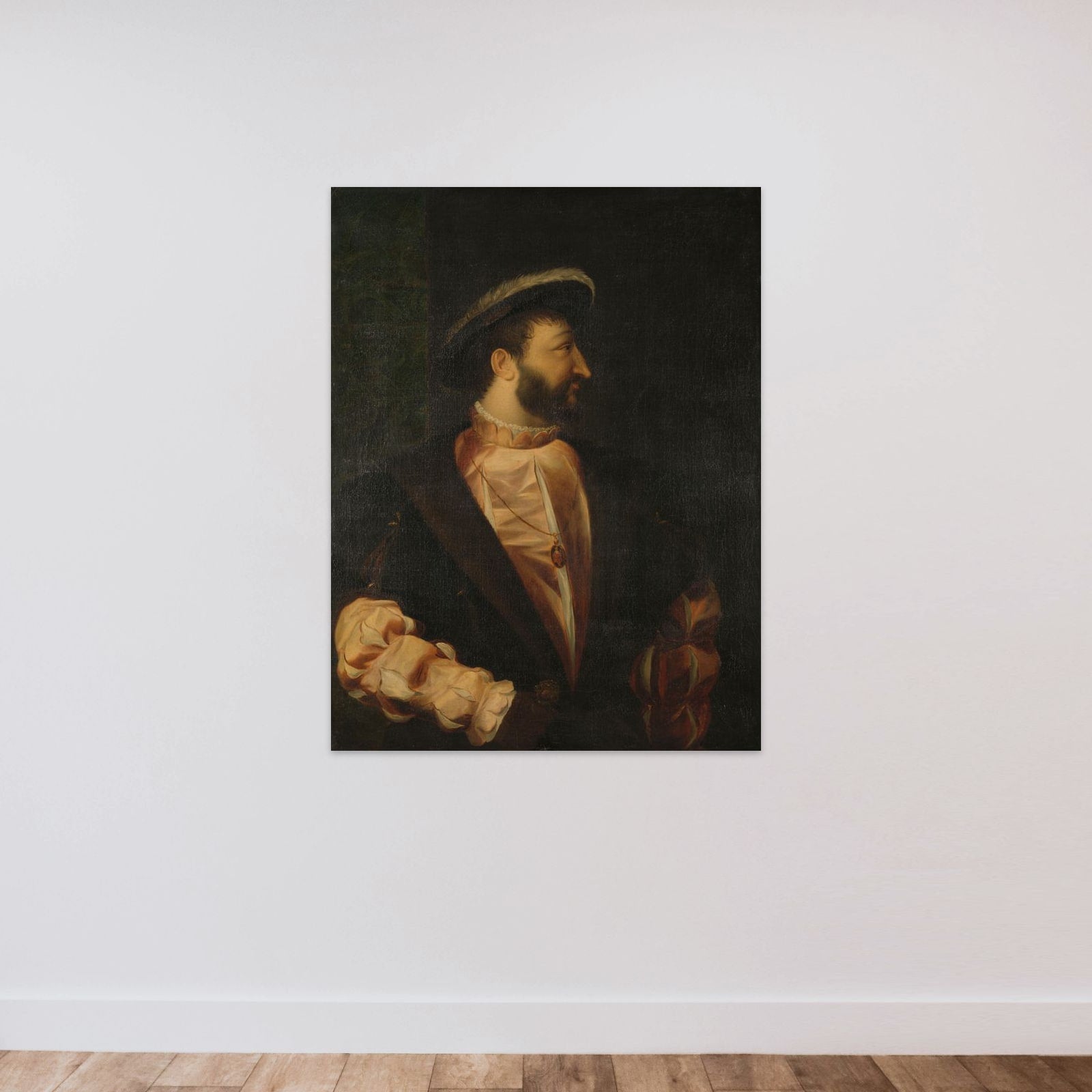 Francis I (1494-1547), King of France unframed — shown to scale
