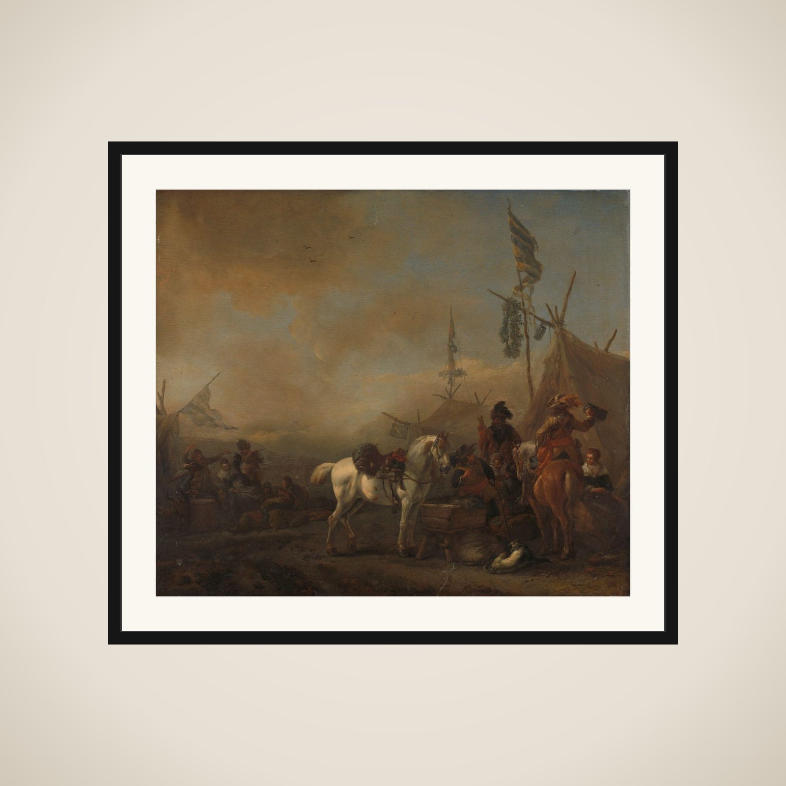 An Army Camp framed