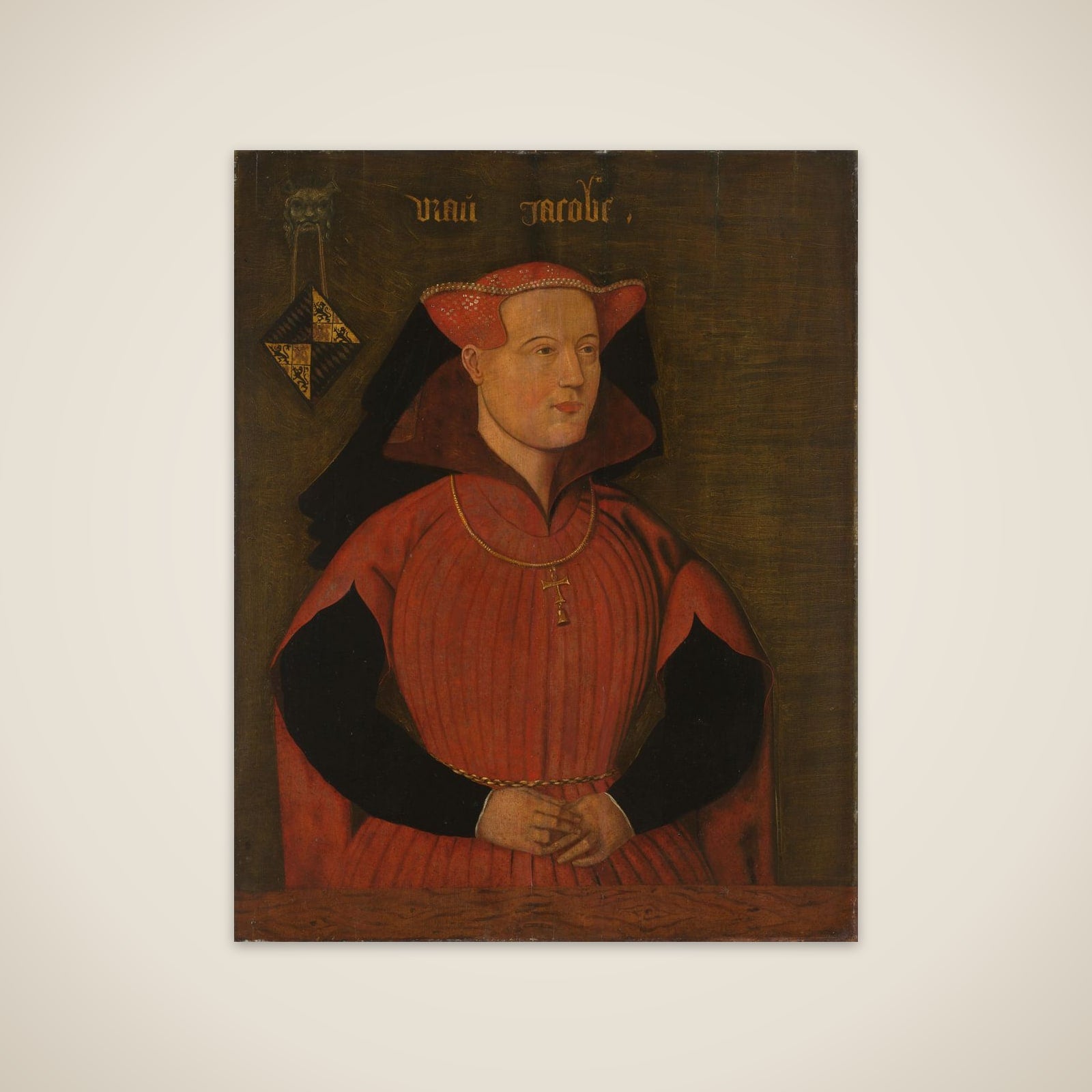 Portrait of Jacoba of Bavaria, Countess of Holland and Zeeland (Jacqueline, Countess of Hainaut) unframed print