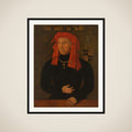 Portrait of Frank van Borselen, Lord of Sint Maartensdijk and Stadtholder of Holland, fourth Husband of Jacoba of Bavaria, Countess of Holland and Zeeland (Jacqueline, Countess of Hainaut) framed