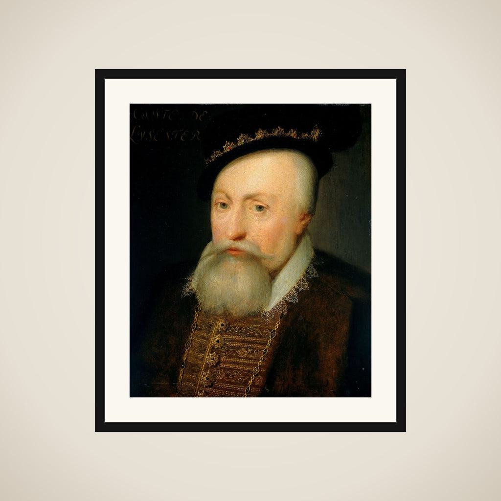 Portrait of Robert Dudley (1532-88), Earl of Leicester framed