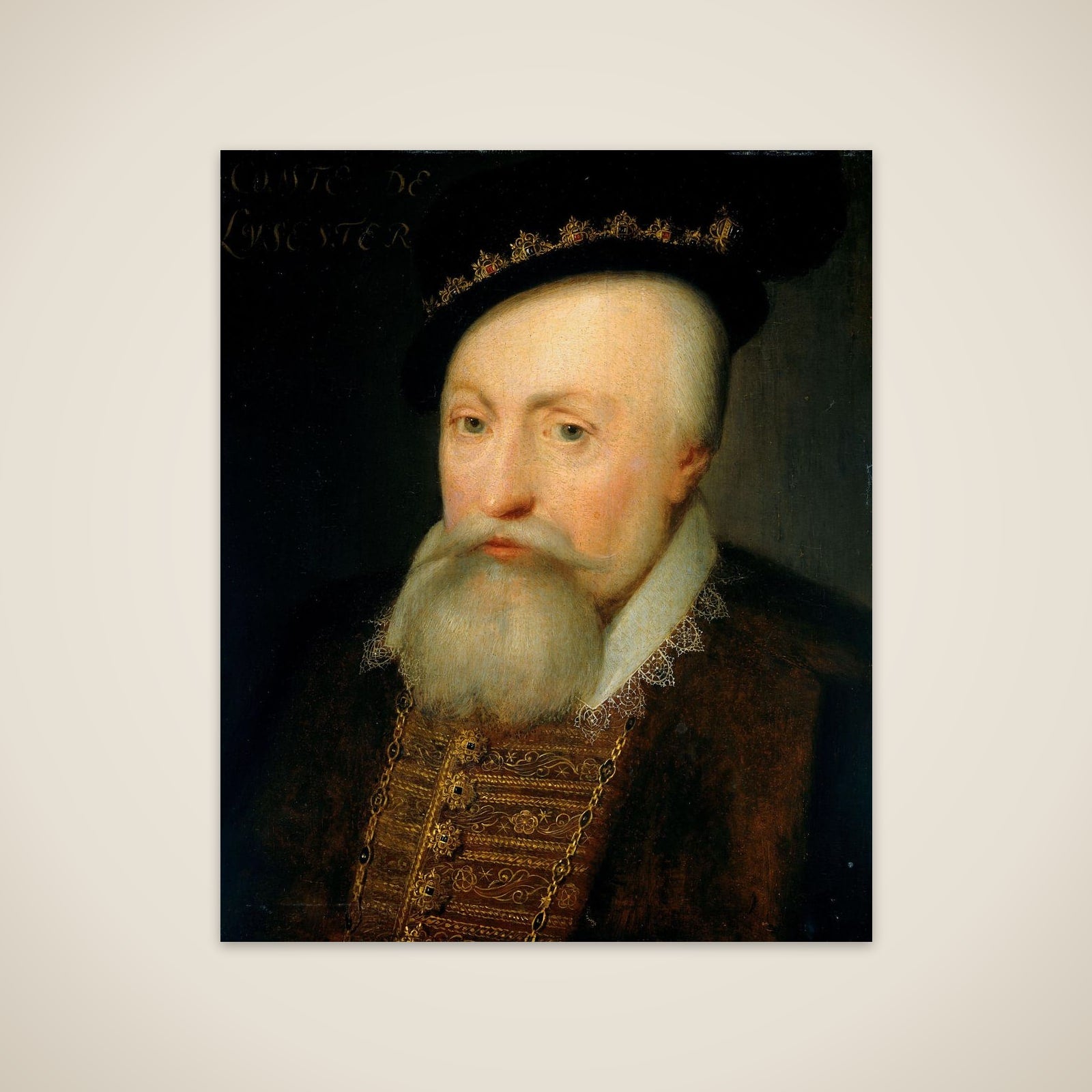 Portrait of Robert Dudley (1532-88), Earl of Leicester unframed print